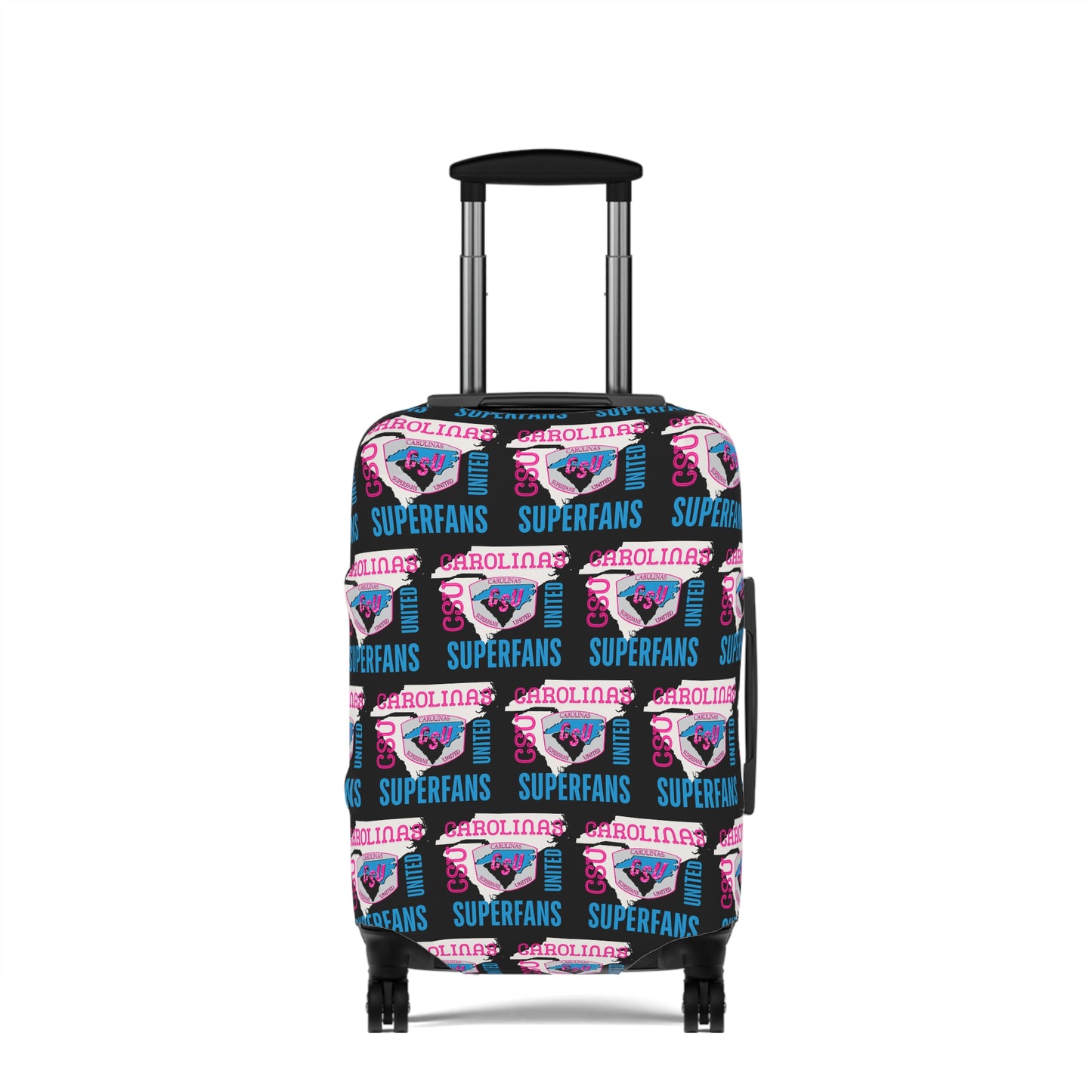 Carolina Superfans Luggage Cover ONLY - Black