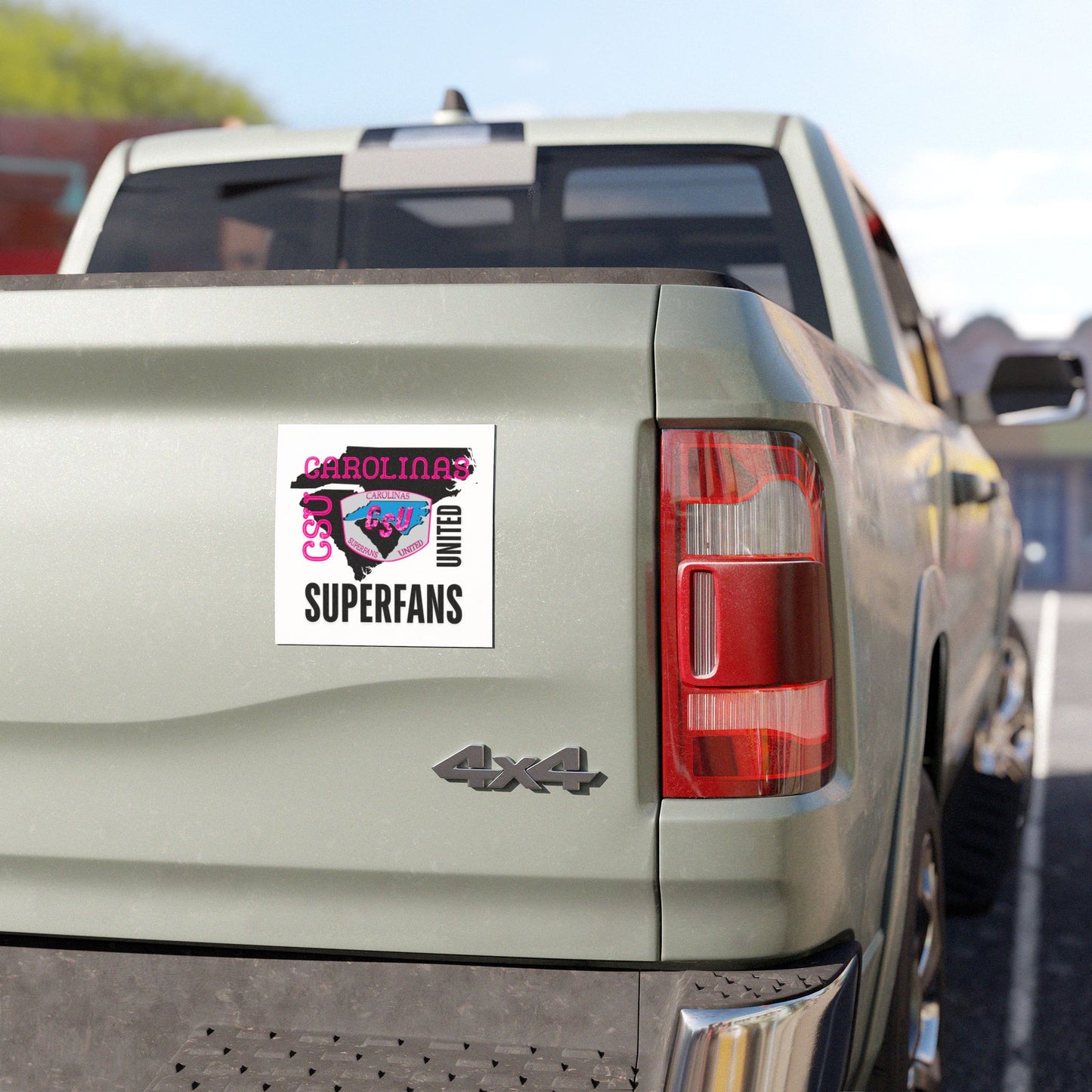 Carolina Superfans Car Magnet - White