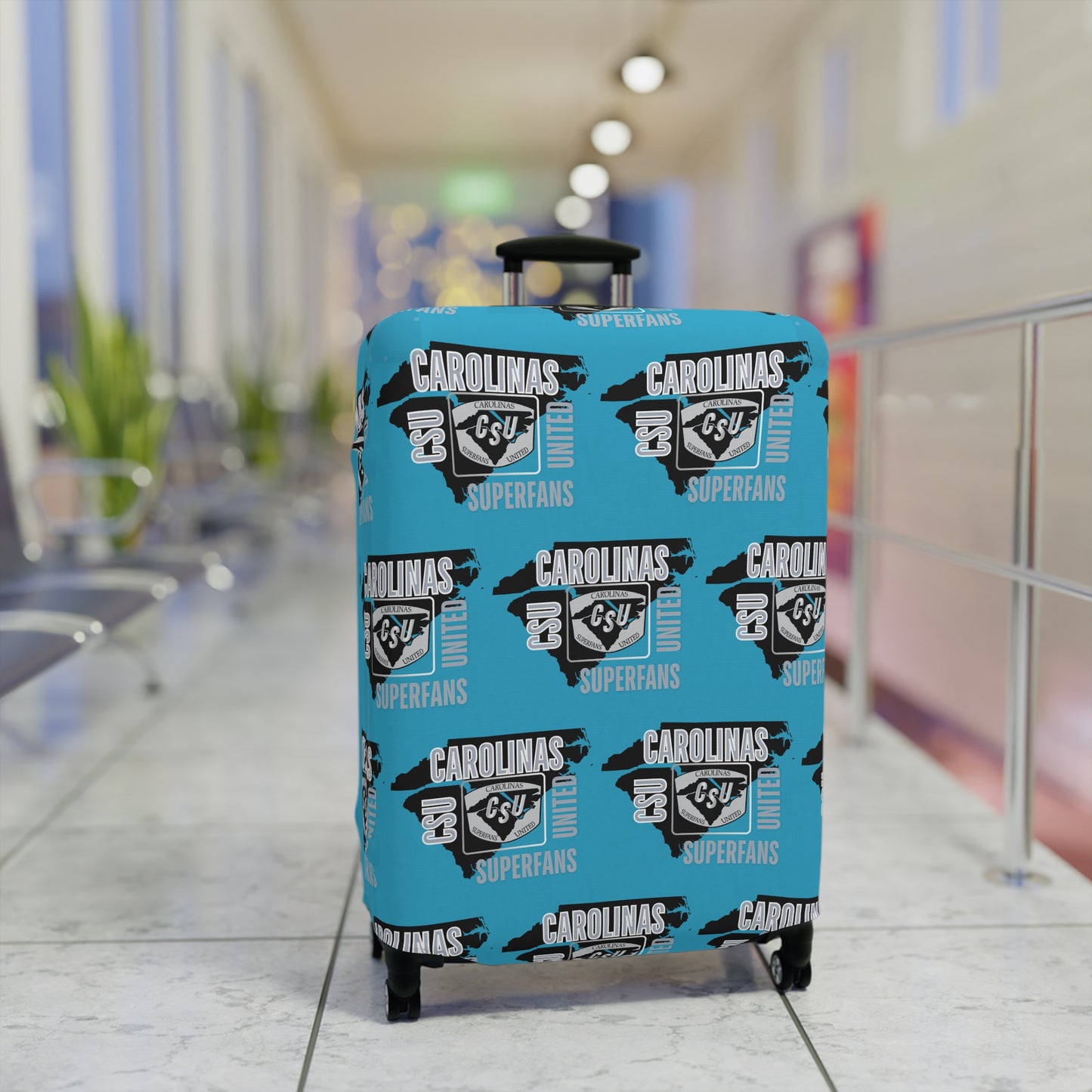 Carolina Superfans Luggage Cover ONLY