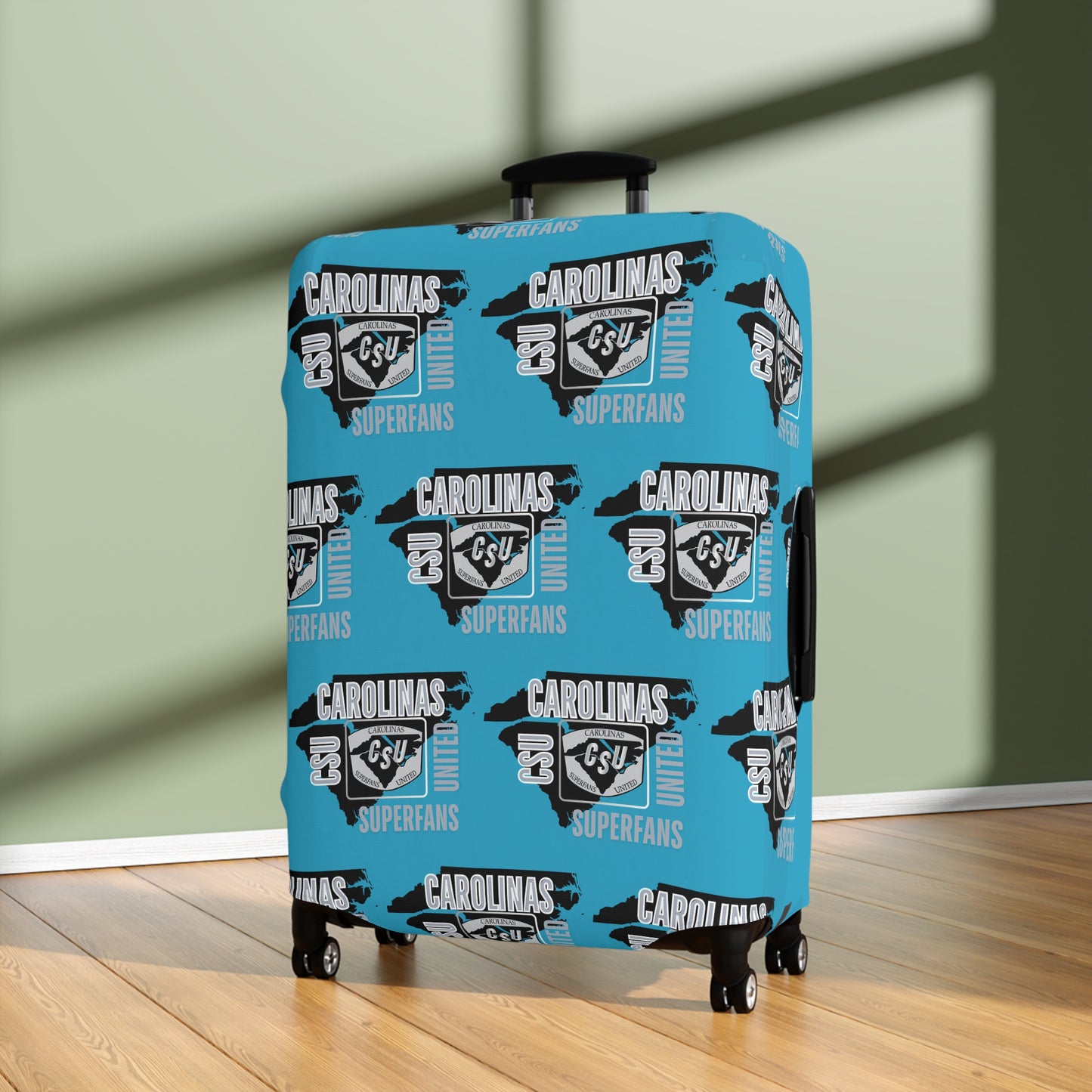 Carolina Superfans Luggage Cover ONLY