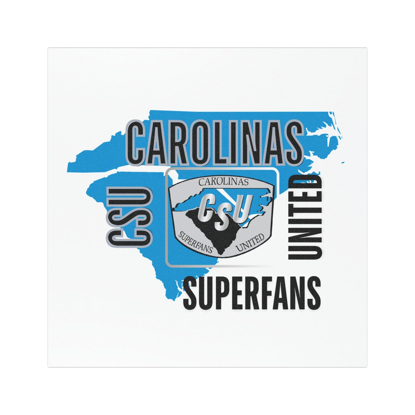 Carolina Superfans Car Magnet