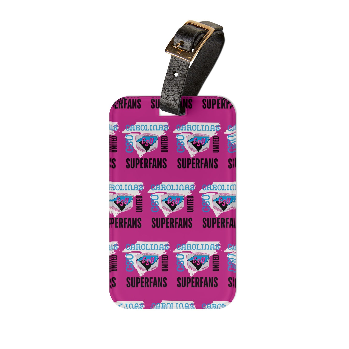 Carolina Superfans Luggage Tag - Pink