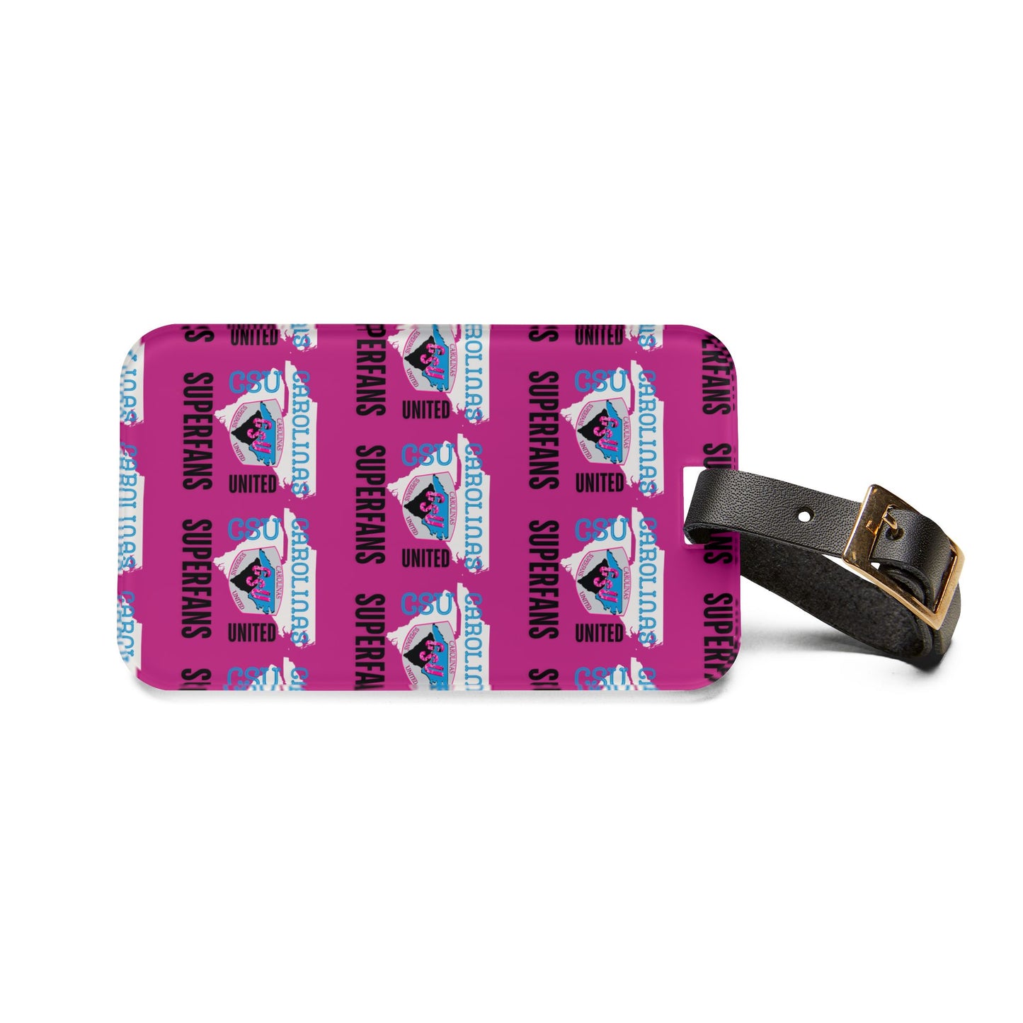 Carolina Superfans Luggage Tag - Pink