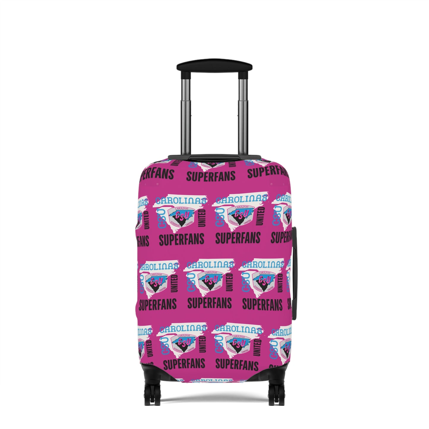 Carolina Superfans Luggage Cover ONLY - Pink