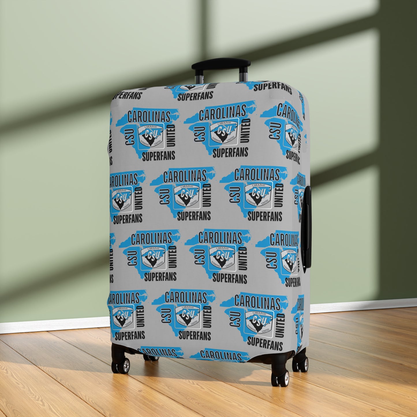 Carolina Superfans Luggage Cover ONLY