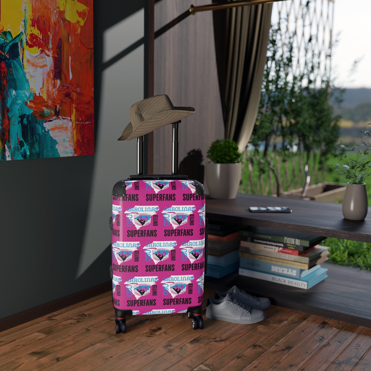 Carolina Superfans Luggage - Pink