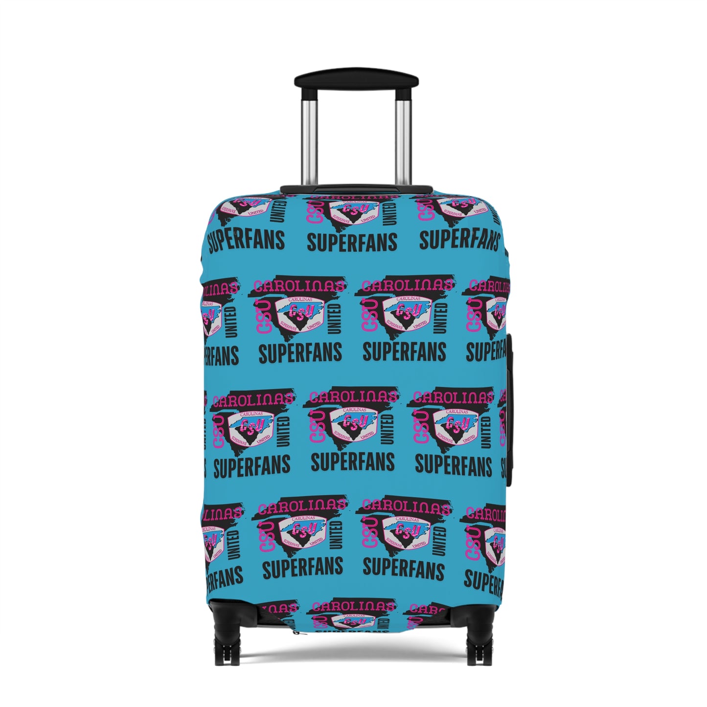 Carolina Superfans Luggage Cover ONLY - Blue