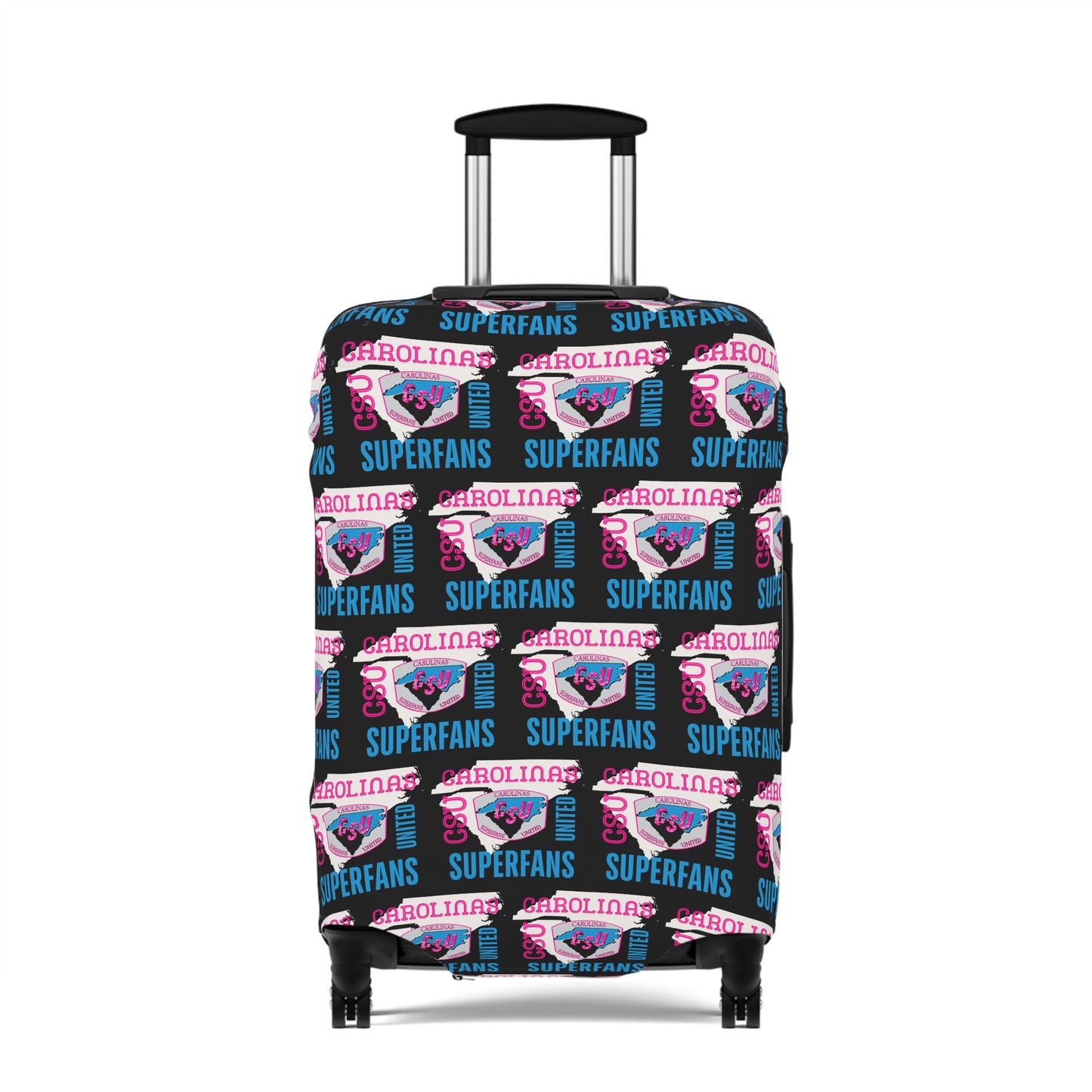 Carolina Superfans Luggage Cover ONLY - Black