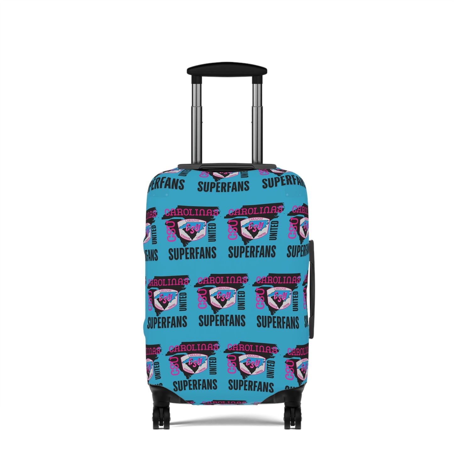 Carolina Superfans Luggage Cover ONLY - Blue