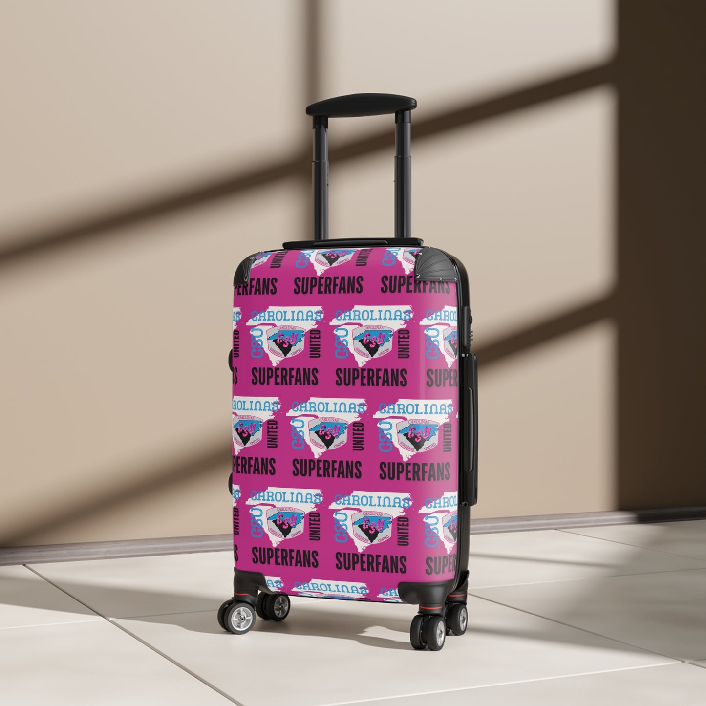 Carolina Superfans Luggage - Pink