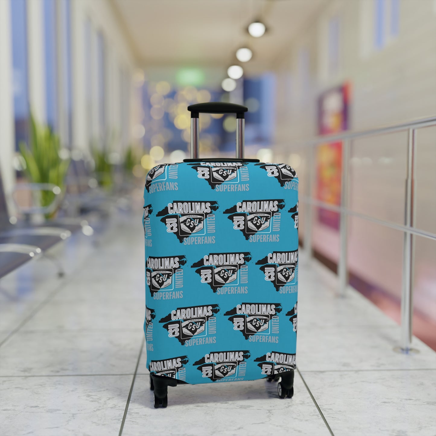Carolina Superfans Luggage Cover ONLY
