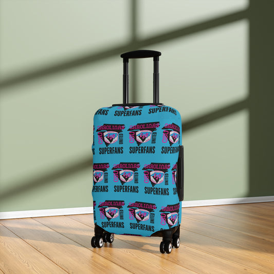 Carolina Superfans Luggage Cover ONLY - Blue
