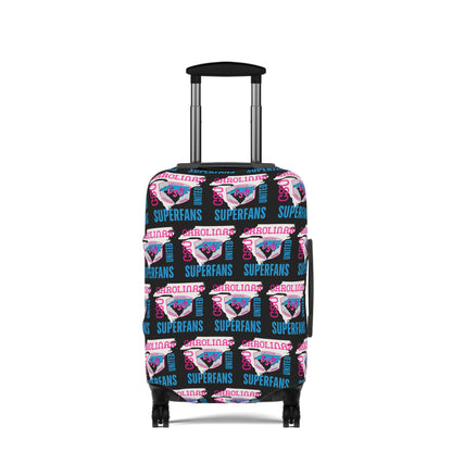 Carolina Superfans Luggage Cover ONLY - Black