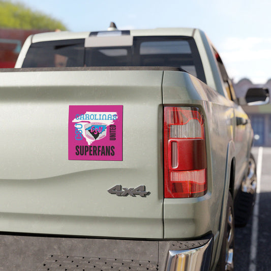 Carolina Superfans Car Magnet - Pink