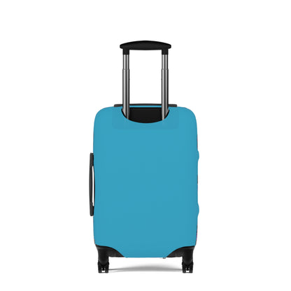 Carolina Superfans Luggage Cover ONLY - Blue