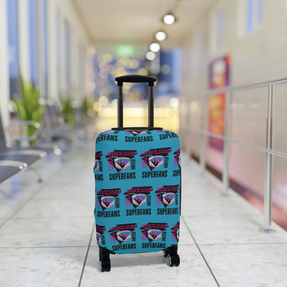 Carolina Superfans Luggage Cover ONLY - Blue