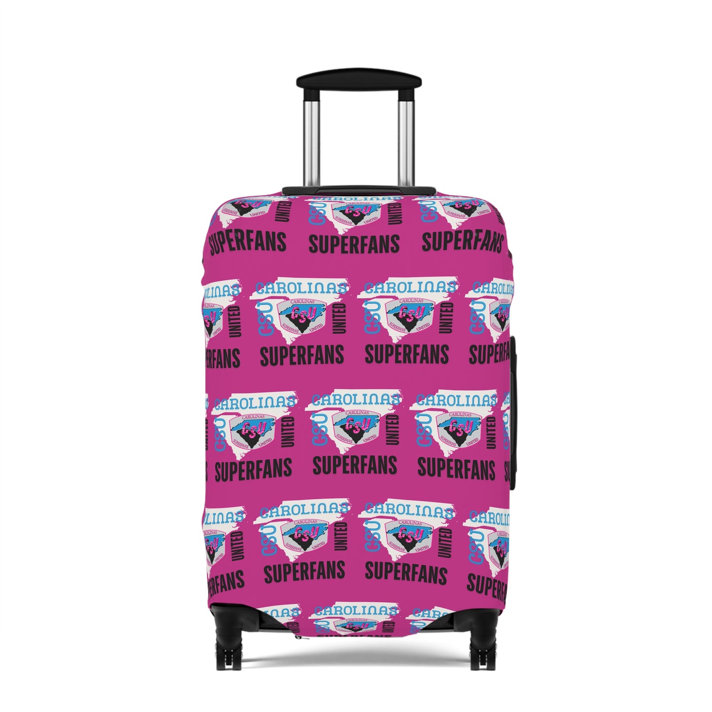 Carolina Superfans Luggage Cover ONLY - Pink