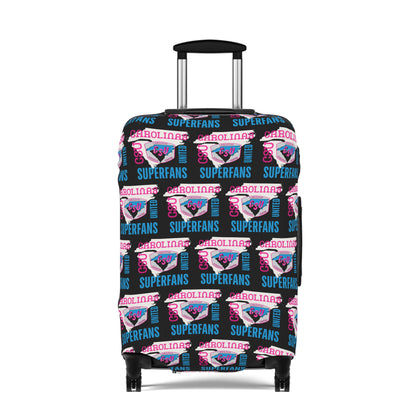 Carolina Superfans Luggage Cover ONLY - Black